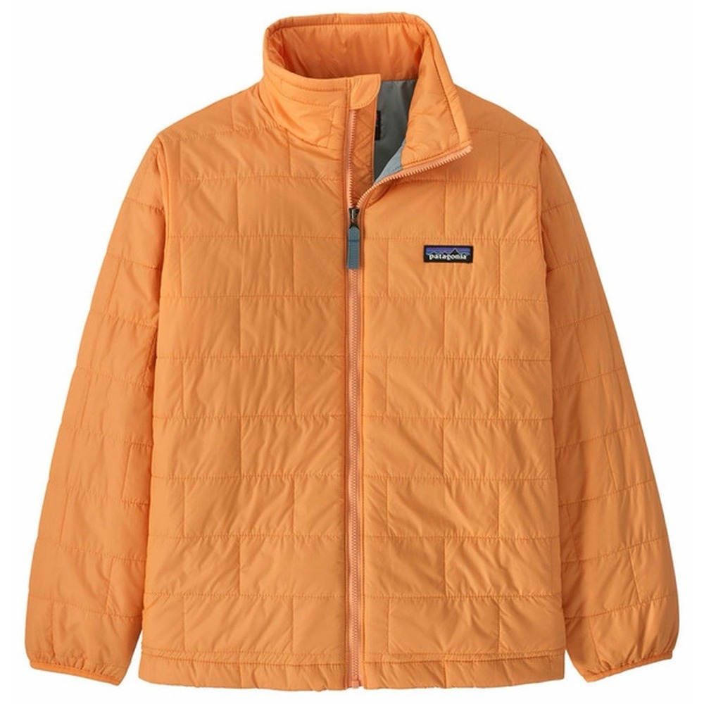 Patagonia Kids Nano Puff Brick Quilted Jacket Vivid Apricot Large NWT $119